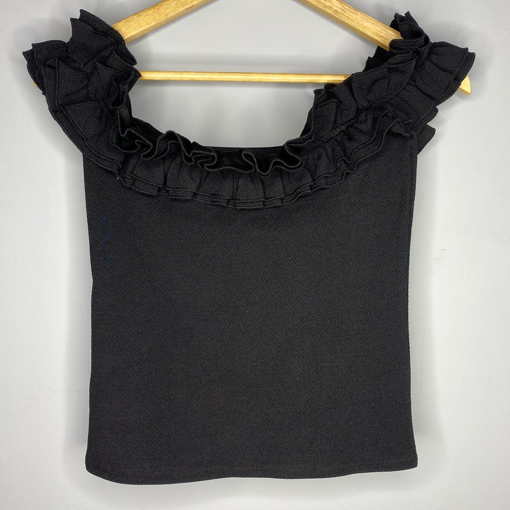 XOXO BLACK BLOUSE